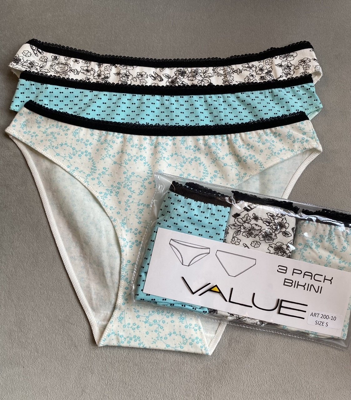3'lü Paket Cotton Slip