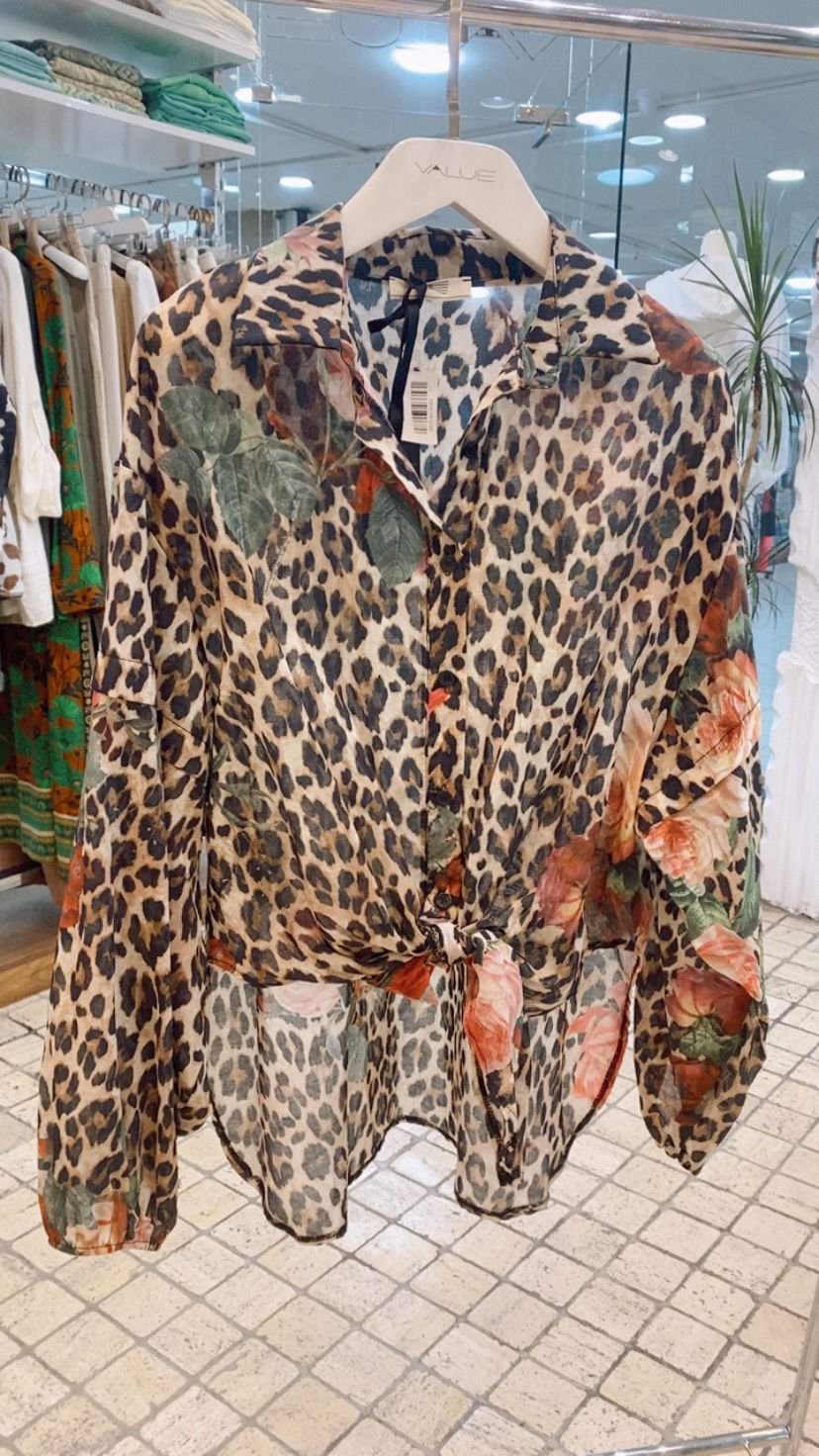 Leopar Desen Gömlek