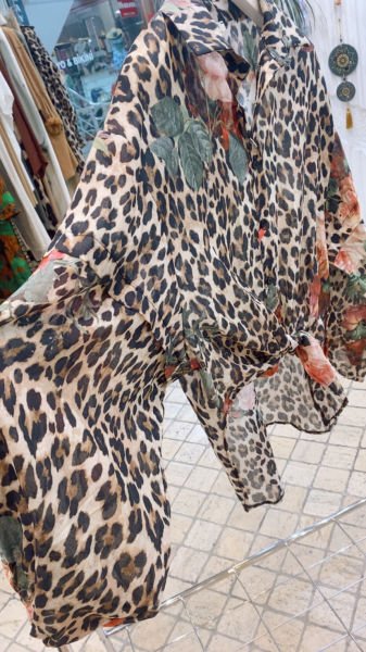 Leopar Desen Gömlek