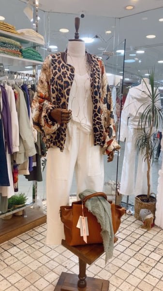 Leopar Desen Bomber Ceket
