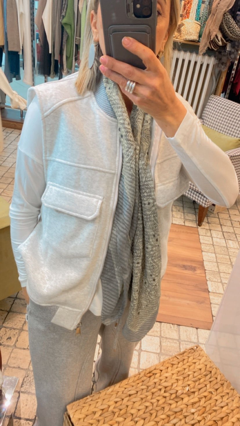 Fermuarlı Sweat Yelek