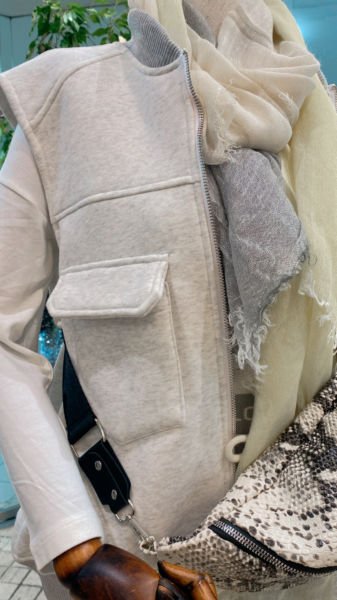 Fermuarlı Sweat Yelek