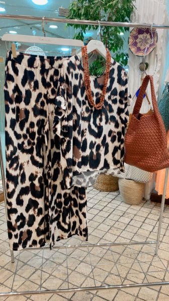 Leopar Pantolon Takım
